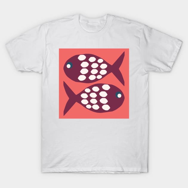 Takes two to tango fish school T-Shirt by FrancesPoff